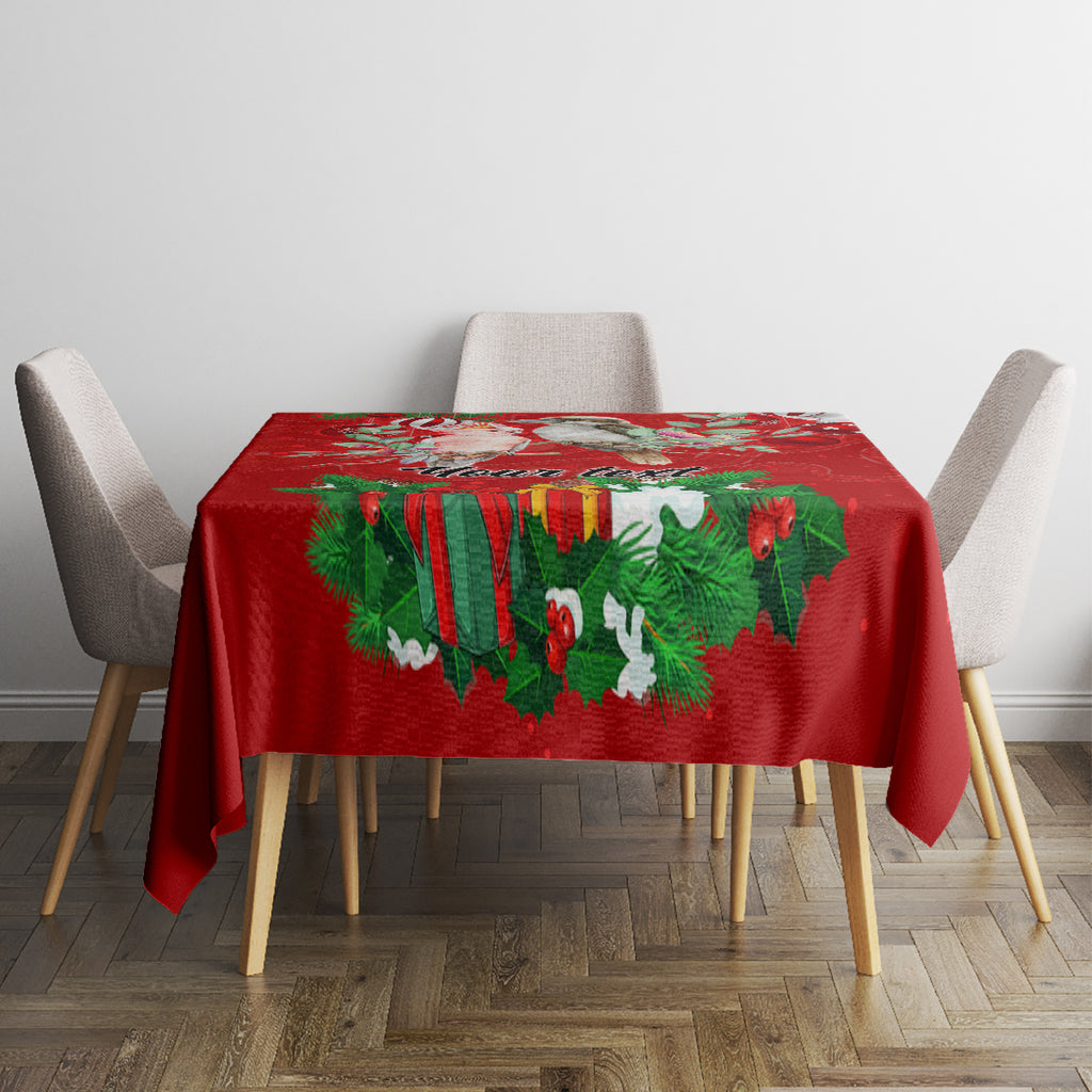 personalised-kookaburra-lover-tablecloth-australia-merry-christmas-aboriginal-red-style