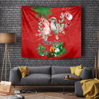personalised-kookaburra-lover-tapestry-australia-merry-christmas-aboriginal-red-style