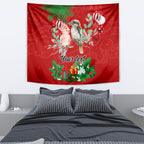 personalised-kookaburra-lover-tapestry-australia-merry-christmas-aboriginal-red-style