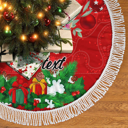personalised-kookaburra-lover-tree-skirt-australia-merry-christmas-aboriginal-red-style