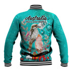 kookaburra-and-cockatoo-baseball-jacket-australia-merry-christmas-aboriginal-teal-style