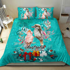 kookaburra-and-cockatoo-bedding-set-australia-merry-christmas-aboriginal-teal-style