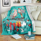 kookaburra-and-cockatoo-blanket-australia-merry-christmas-aboriginal-teal-style