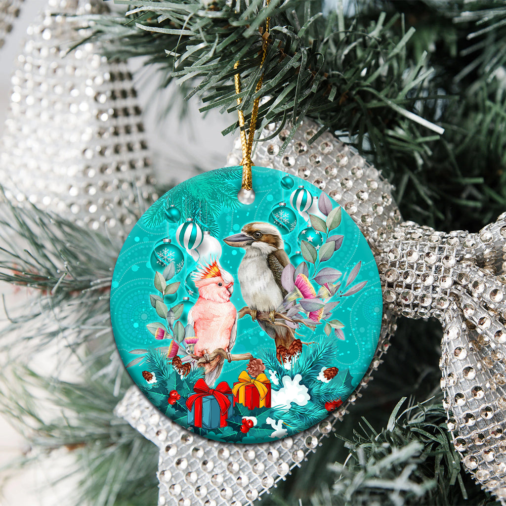 kookaburra-and-cockatoo-ceramic-ornament-australia-merry-christmas-aboriginal-teal-style