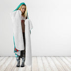 kookaburra-and-cockatoo-hooded-blanket-australia-merry-christmas-aboriginal-teal-style