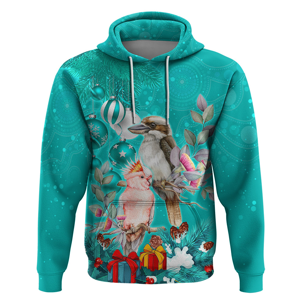 kookaburra-and-cockatoo-hoodie-australia-merry-christmas-aboriginal-teal-style