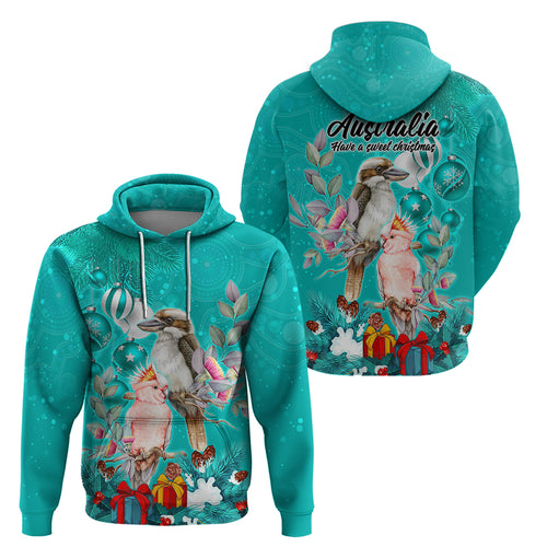 kookaburra-and-cockatoo-hoodie-australia-merry-christmas-aboriginal-teal-style