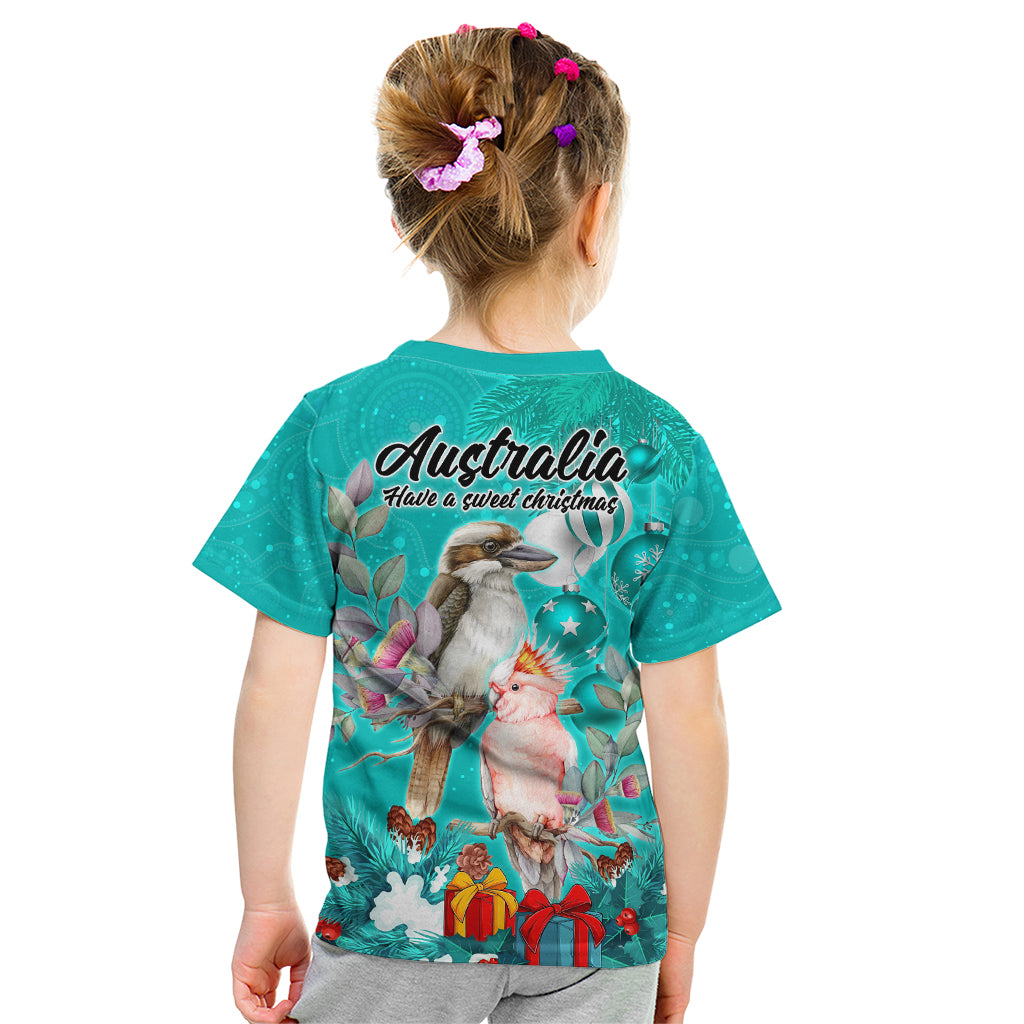 kookaburra-and-cockatoo-kid-t-shirt-australia-merry-christmas-aboriginal-teal-style