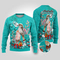 kookaburra-and-cockatoo-ugly-christmas-sweater-australia-merry-christmas-aboriginal-teal-style