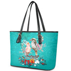 kookaburra-and-cockatoo-leather-tote-bag-australia-merry-christmas-aboriginal-teal-style