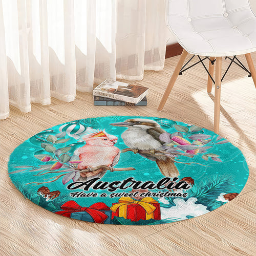 kookaburra-and-cockatoo-round-carpet-australia-merry-christmas-aboriginal-teal-style
