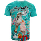 kookaburra-and-cockatoo-t-shirt-australia-merry-christmas-aboriginal-teal-style