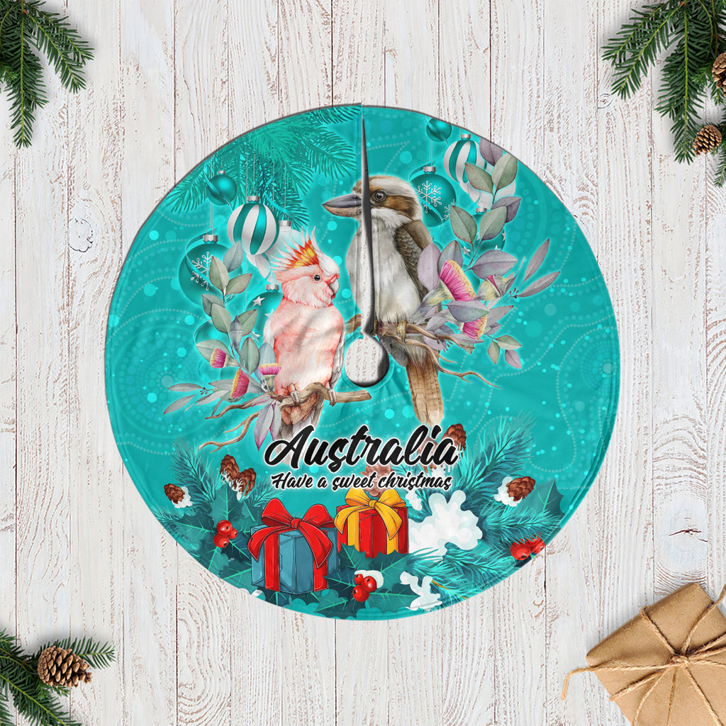 kookaburra-and-cockatoo-tree-skirt-australia-merry-christmas-aboriginal-teal-style