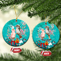 personalised-kookaburra-and-cockatoo-ceramic-ornament-australia-merry-christmas-aboriginal-teal-style