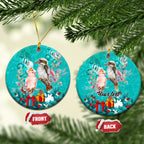 personalised-kookaburra-and-cockatoo-ceramic-ornament-australia-merry-christmas-aboriginal-teal-style