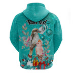 personalised-kookaburra-and-cockatoo-hoodie-australia-merry-christmas-aboriginal-teal-style