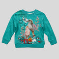 personalised-kookaburra-and-cockatoo-kid-ugly-christmas-sweater-australia-merry-christmas-aboriginal-teal-style