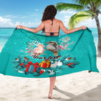 personalised-kookaburra-and-cockatoo-sarong-australia-merry-christmas-aboriginal-teal-style
