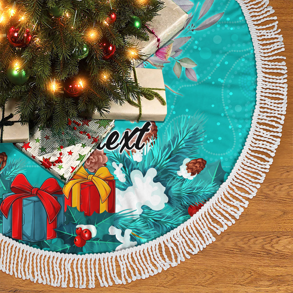personalised-kookaburra-and-cockatoo-tree-skirt-australia-merry-christmas-aboriginal-teal-style