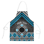Personalised Aotearoa Niho Taniwha Motif Apron Blue Style - Aussie Hoodie