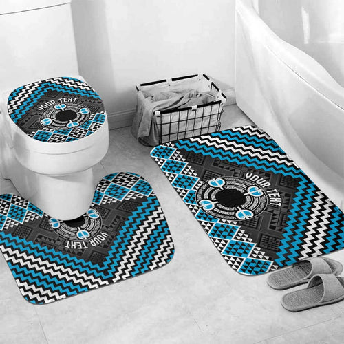 Personalised Aotearoa Niho Taniwha Motif Bathroom Set Blue Style - Aussie Hoodie