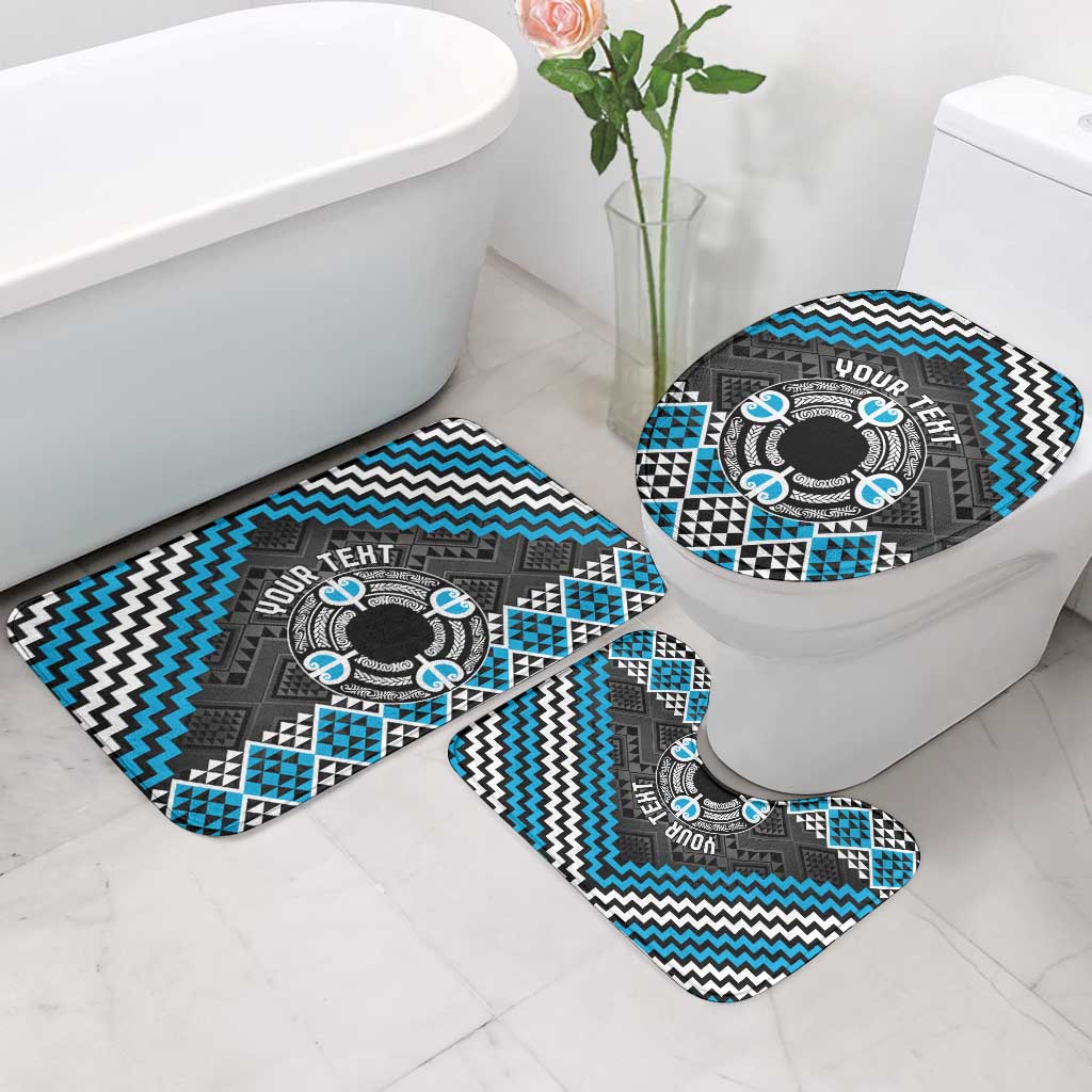 Personalised Aotearoa Niho Taniwha Motif Bathroom Set Blue Style - Aussie Hoodie