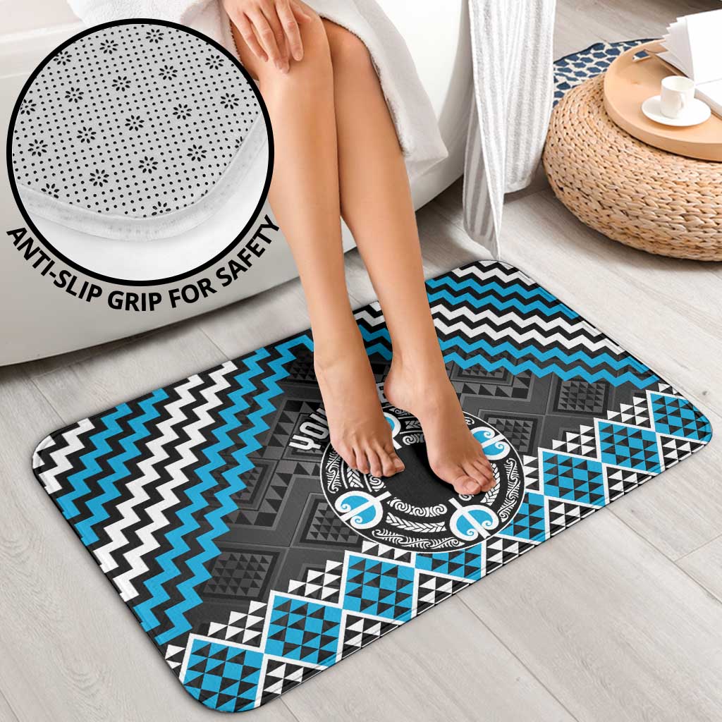 Personalised Aotearoa Niho Taniwha Motif Bathroom Set Blue Style - Aussie Hoodie