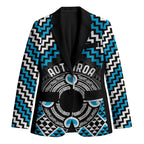 Personalised Aotearoa Niho Taniwha Motif Blazer Blue Style - Aussie Hoodie