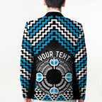 Personalised Aotearoa Niho Taniwha Motif Blazer Blue Style - Aussie Hoodie