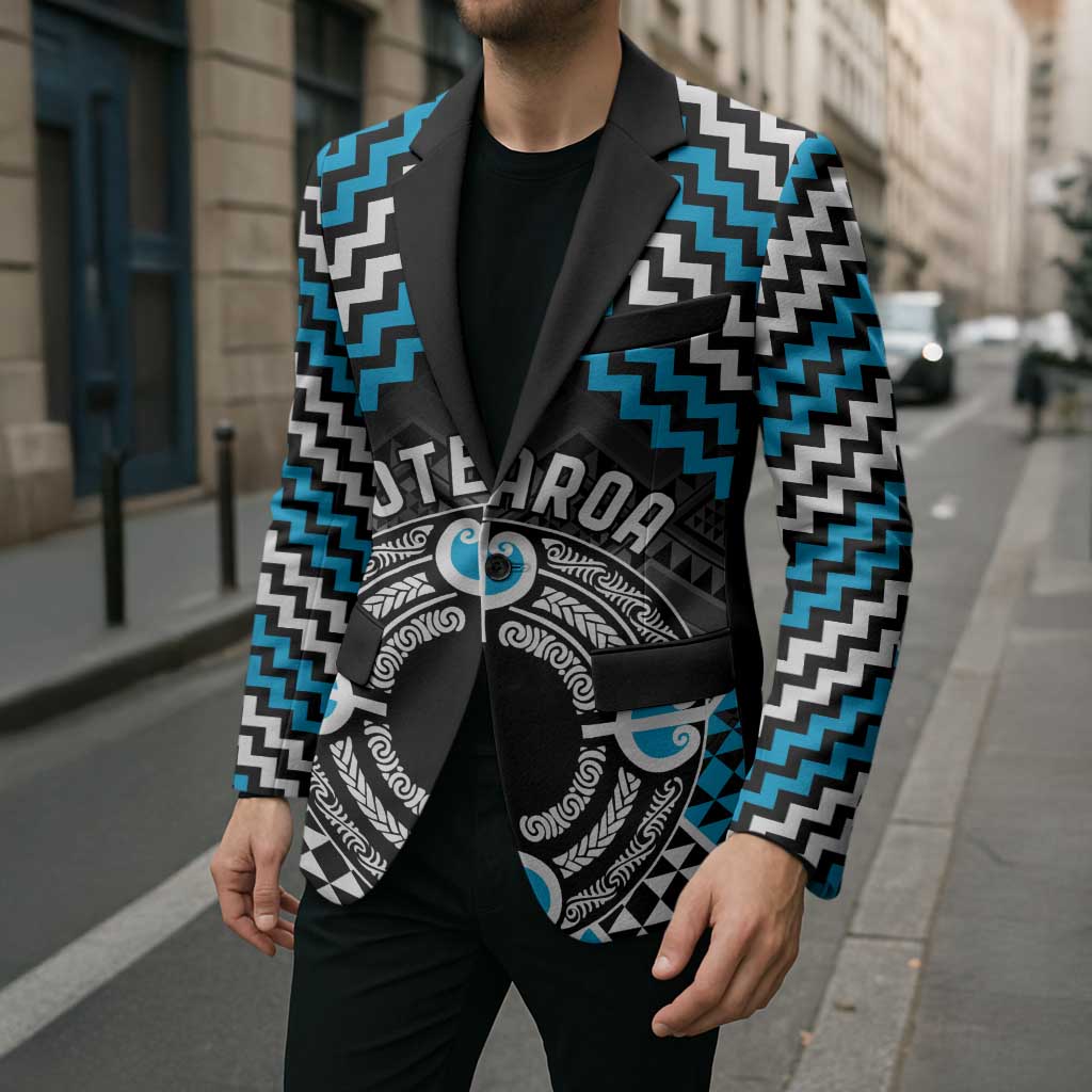 Personalised Aotearoa Niho Taniwha Motif Blazer Blue Style - Aussie Hoodie