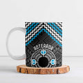 Personalised Aotearoa Niho Taniwha Motif Ceramic Mug Blue Style - Aussie Hoodie