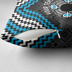 Personalised Aotearoa Niho Taniwha Motif Pillow Cover Blue Style - Aussie Hoodie