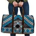 Personalised Aotearoa Niho Taniwha Motif Travel Bag Blue Style - Aussie Hoodie