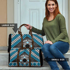 Personalised Aotearoa Niho Taniwha Motif Travel Bag Blue Style - Aussie Hoodie