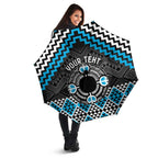 Personalised Aotearoa Niho Taniwha Motif Umbrella Blue Style - Aussie Hoodie
