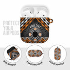 Personalised Aotearoa Niho Taniwha Motif AirPods Case Gold Style - Aussie Hoodie