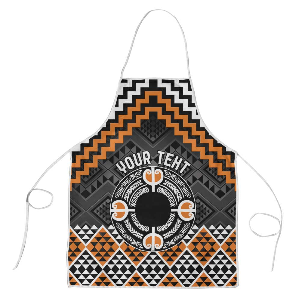 Personalised Aotearoa Niho Taniwha Motif Apron Gold Style - Aussie Hoodie