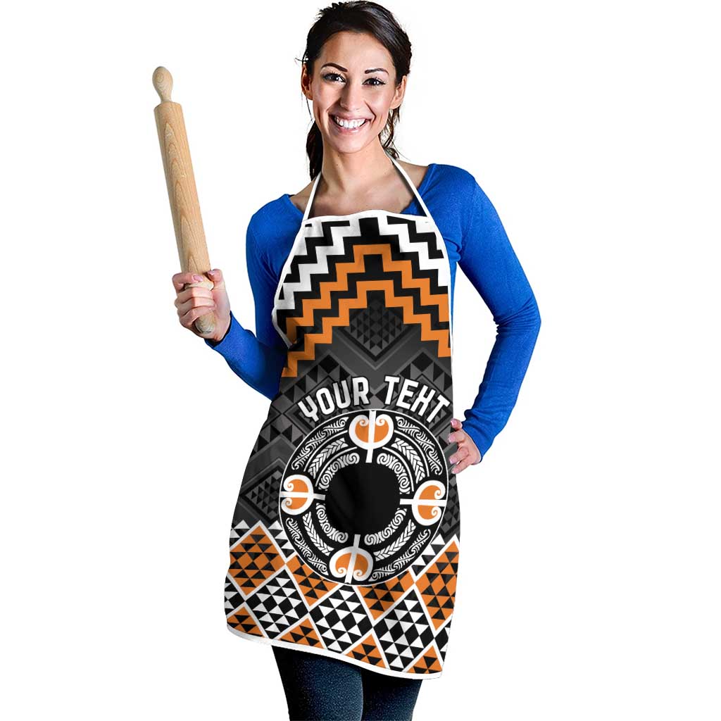 Personalised Aotearoa Niho Taniwha Motif Apron Gold Style - Aussie Hoodie