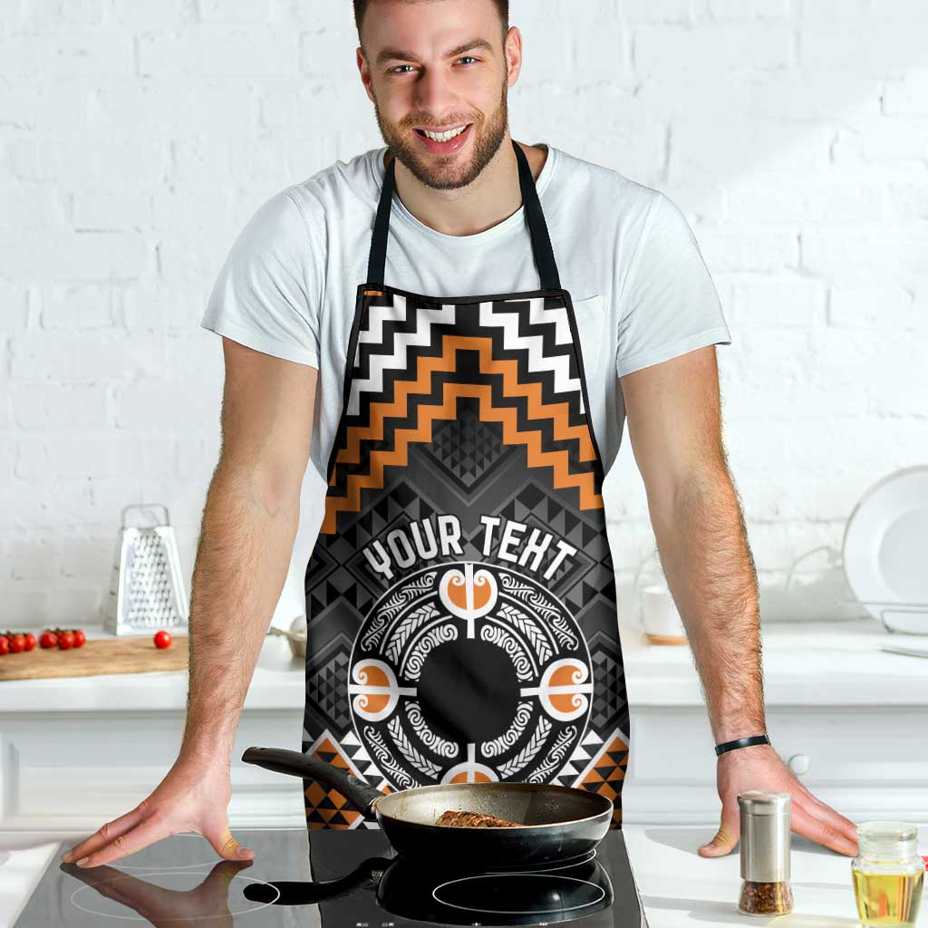 Personalised Aotearoa Niho Taniwha Motif Apron Gold Style - Aussie Hoodie