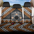 Personalised Aotearoa Niho Taniwha Motif Back Car Seat Cover Gold Style