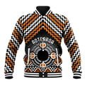 Personalised Aotearoa Niho Taniwha Motif Baseball Jacket Gold Style