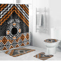 Personalised Aotearoa Niho Taniwha Motif Bathroom Set Gold Style - Aussie Hoodie