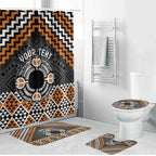 Personalised Aotearoa Niho Taniwha Motif Bathroom Set Gold Style - Aussie Hoodie
