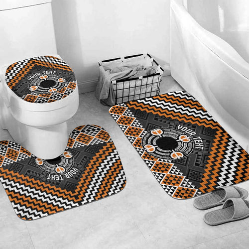 Personalised Aotearoa Niho Taniwha Motif Bathroom Set Gold Style - Aussie Hoodie