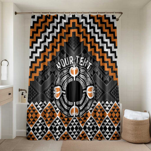 Personalised Aotearoa Niho Taniwha Motif Bathroom Set Gold Style - Aussie Hoodie