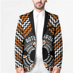 Personalised Aotearoa Niho Taniwha Motif Blazer Gold Style - Aussie Hoodie