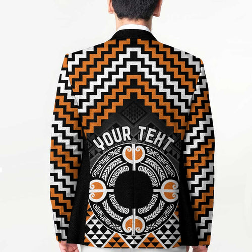 Personalised Aotearoa Niho Taniwha Motif Blazer Gold Style - Aussie Hoodie
