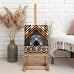 Personalised Aotearoa Niho Taniwha Motif Canvas Wall Art Gold Style