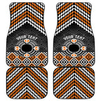 Personalised Aotearoa Niho Taniwha Motif Car Mats Gold Style