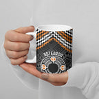 Personalised Aotearoa Niho Taniwha Motif Ceramic Mug Gold Style - Aussie Hoodie